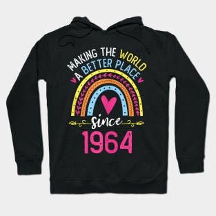 Making The World A Better Place Since 1964 60Th Birthday Hoodie